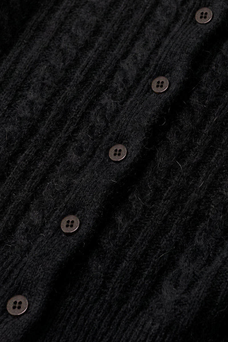 MEDINA POINTELLE CARDIGAN IN BLACK