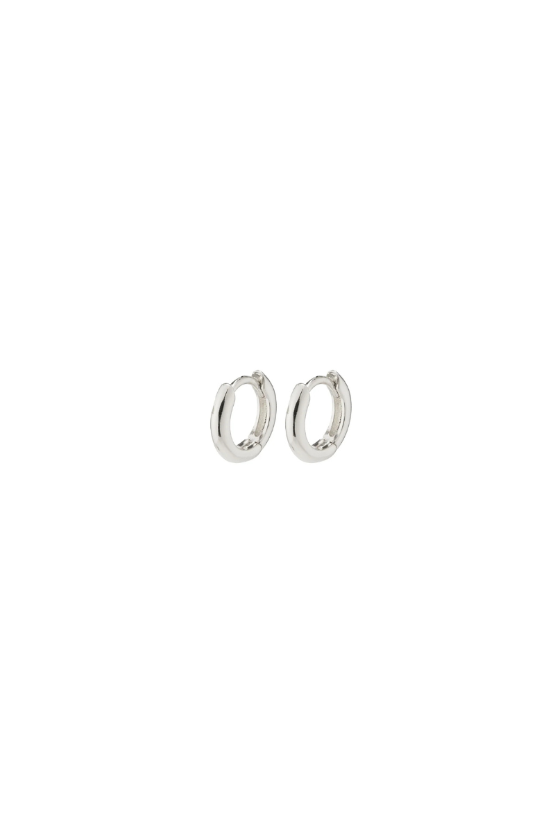 TYRA SILVER PLATED HOOP EARRINGS