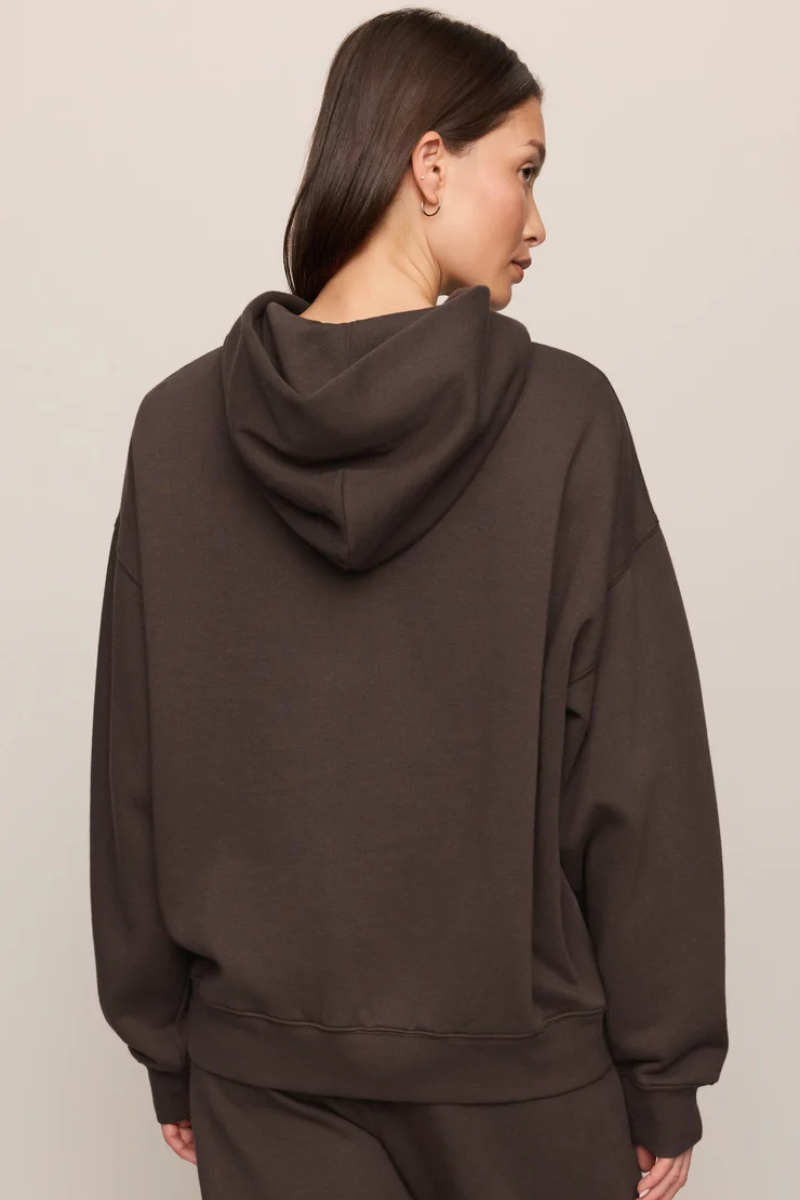 FIRST QUARTER HOODIE IN COCOA BEAN