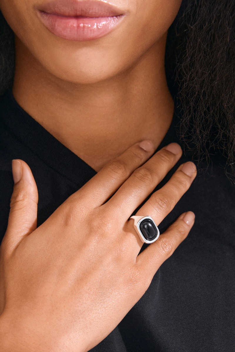 NOW SILVER PLATED RING