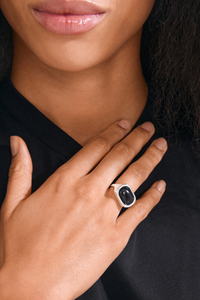 NOW SILVER PLATED RING