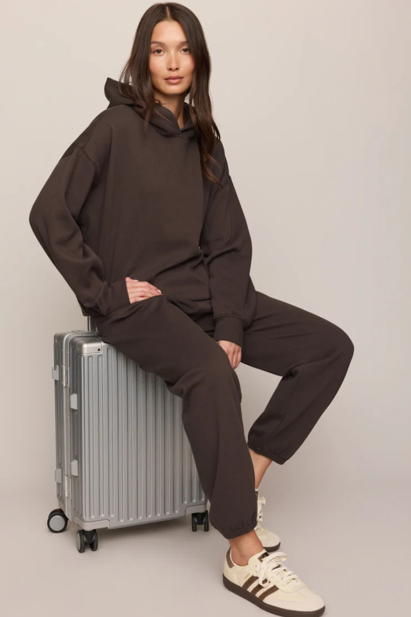 FIRST QUARTER HOODIE IN COCOA BEAN