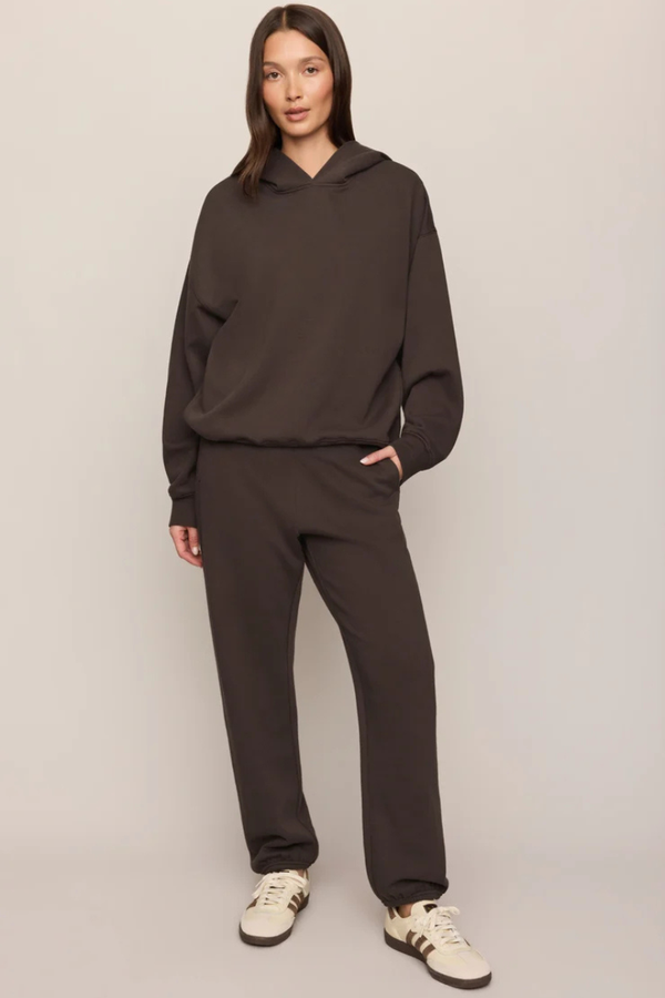 FIRST QUARTER HOODIE IN COCOA BEAN