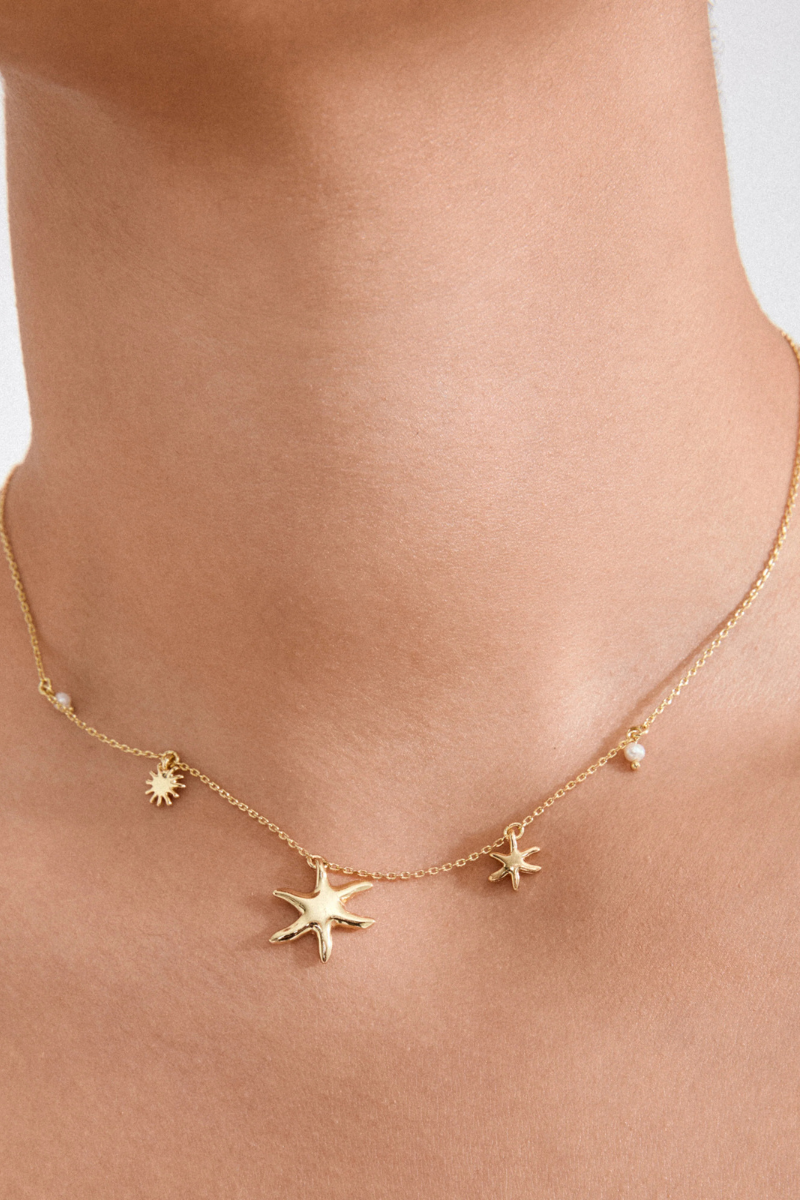 PRISM GOLD PLATED NECKLACE