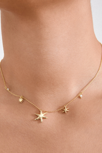 PRISM GOLD PLATED NECKLACE