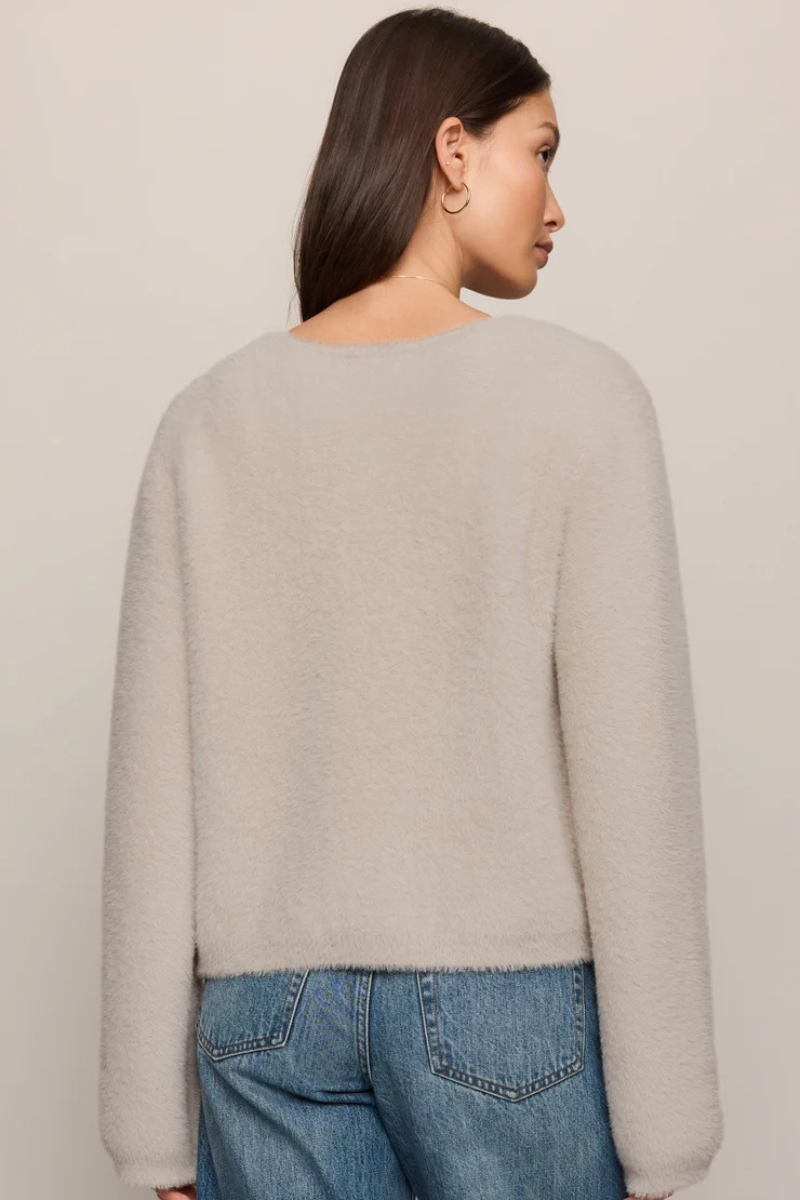 WINTERGLOW CARDIGAN IN FROSTED PEARL