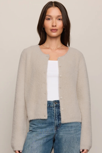 WINTERGLOW CARDIGAN IN FROSTED PEARL