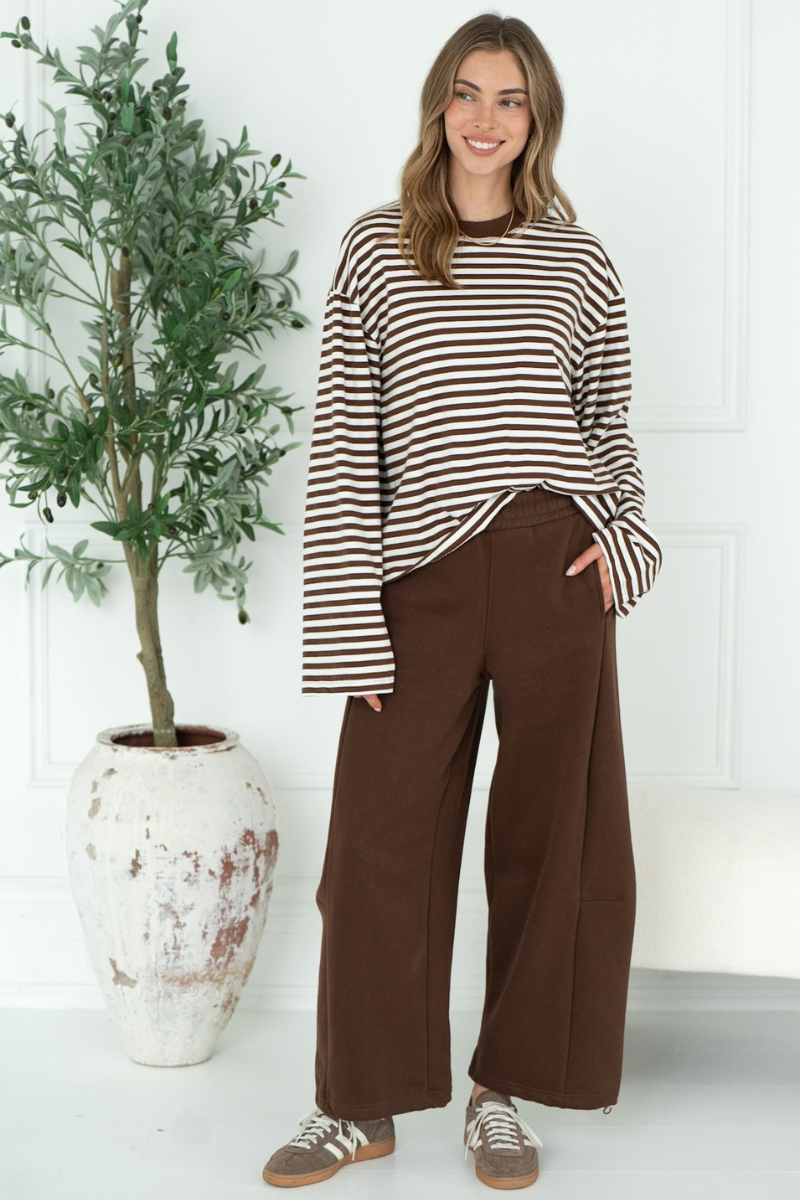 ORSON STRIPE COTTON L/S TOP
