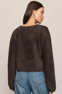 WINTERGLOW CARDIGAN IN COCOA BEAN