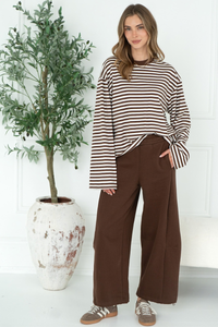 ORSON STRIPE COTTON L/S TOP