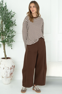 ORSON STRIPE COTTON L/S TOP