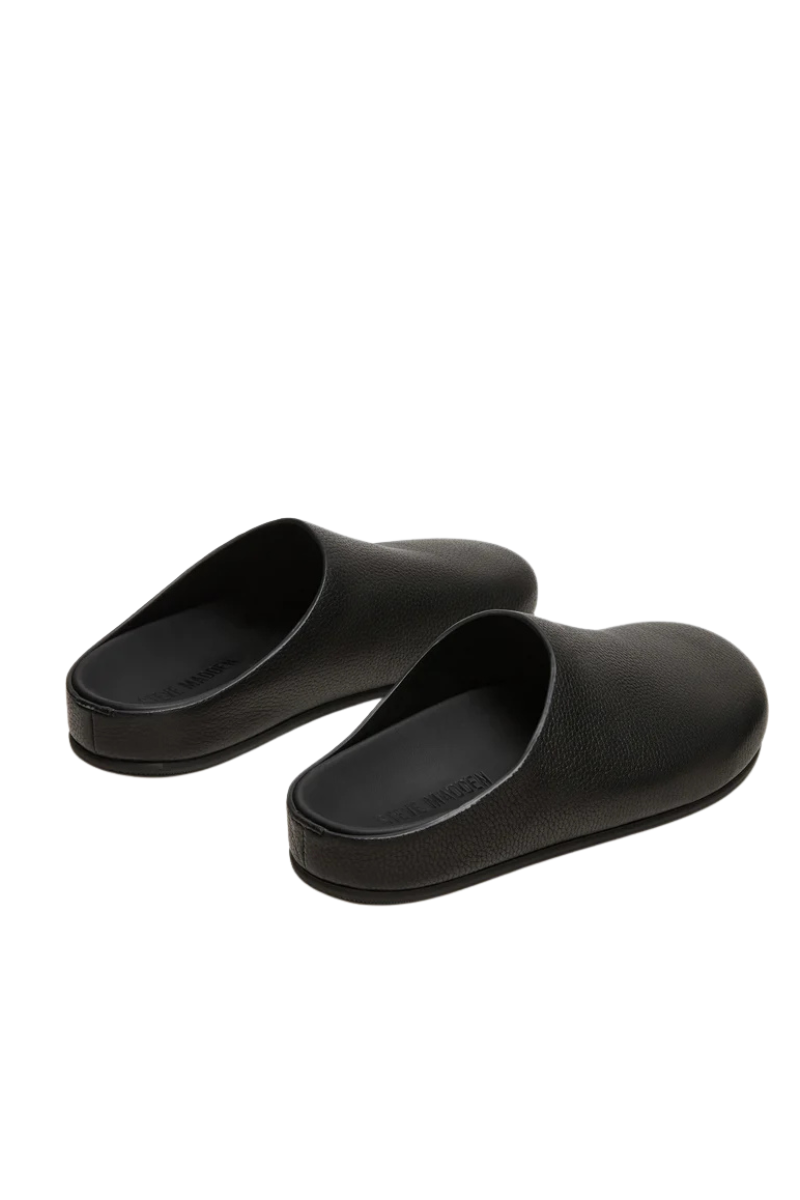 FERN LEATHER MULE IN BLACK