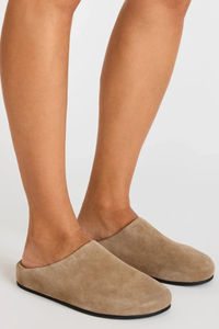FERN SUEDE MULE IN TAUPE