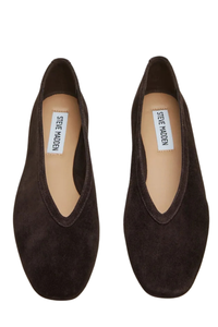 LENI SUEDE BALLET FLAT IN BROWN