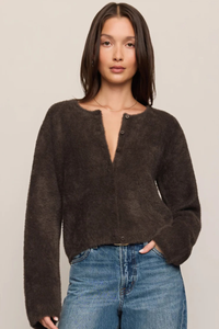 WINTERGLOW CARDIGAN IN COCOA BEAN
