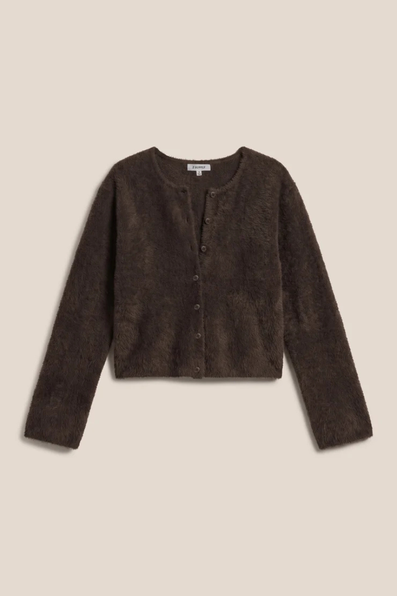 WINTERGLOW CARDIGAN IN COCOA BEAN