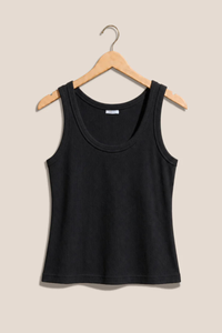 ROWE RIB SCOOP TANK IN BLACK
