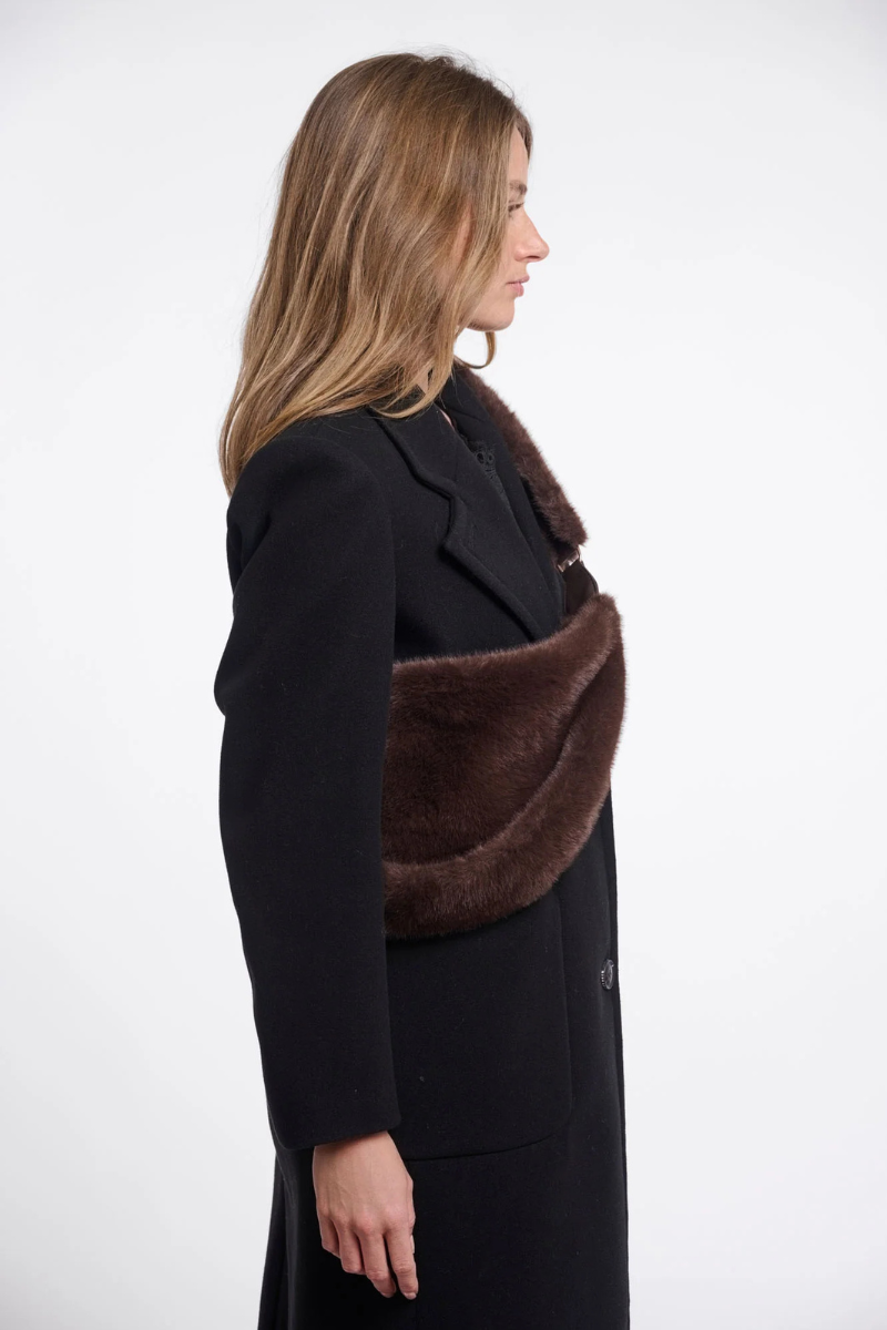 NAYLA FAUX FUR CROSSBODY BAG