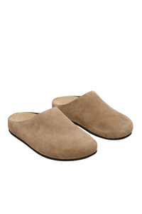 FERN SUEDE MULE IN TAUPE
