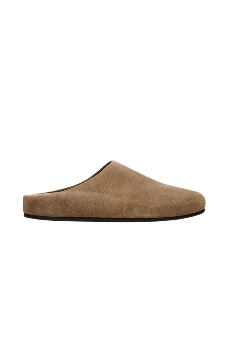 FERN SUEDE MULE IN TAUPE