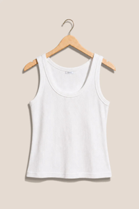 ROWE RIB SCOOP TANK IN WHITE