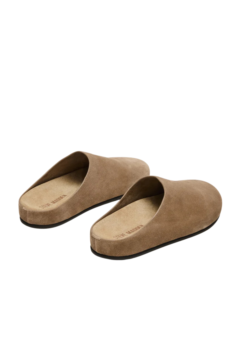 FERN SUEDE MULE IN TAUPE