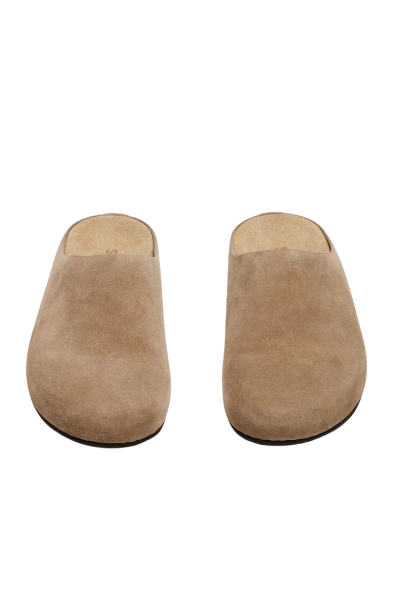 FERN SUEDE MULE IN TAUPE