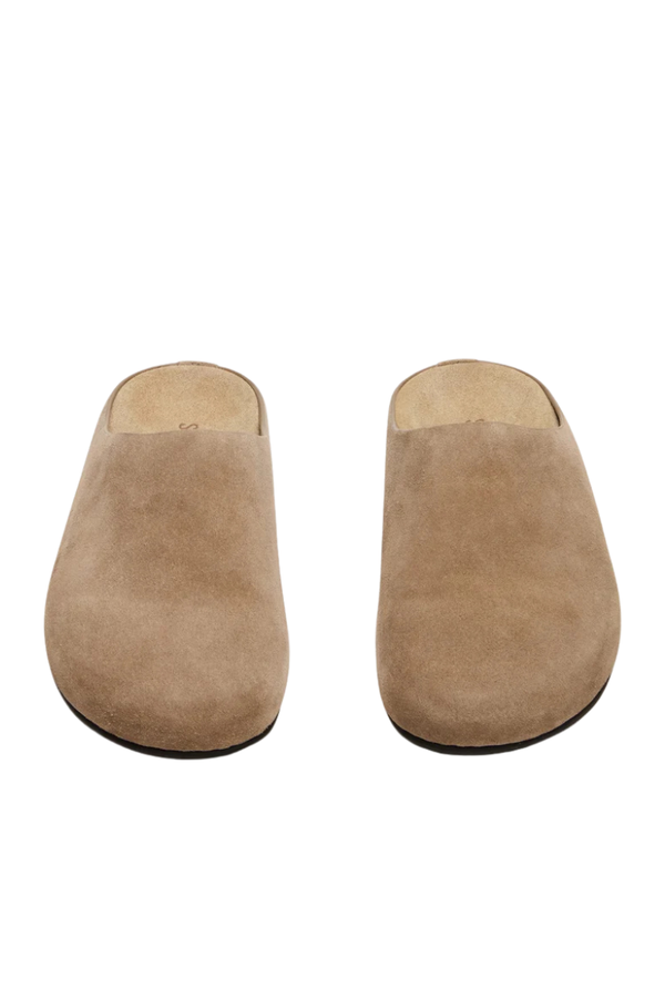FERN SUEDE MULE IN TAUPE