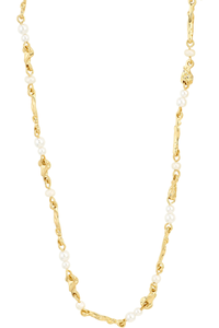 SLOAN PEARL GOLD PLATED NECKLACE
