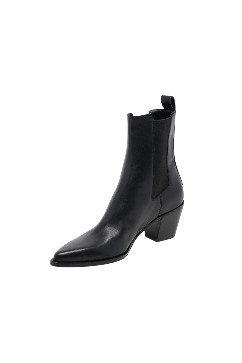 SHADIE LEATHER BOOTS-BK