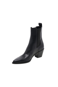 SHADIE LEATHER BOOTS-BK
