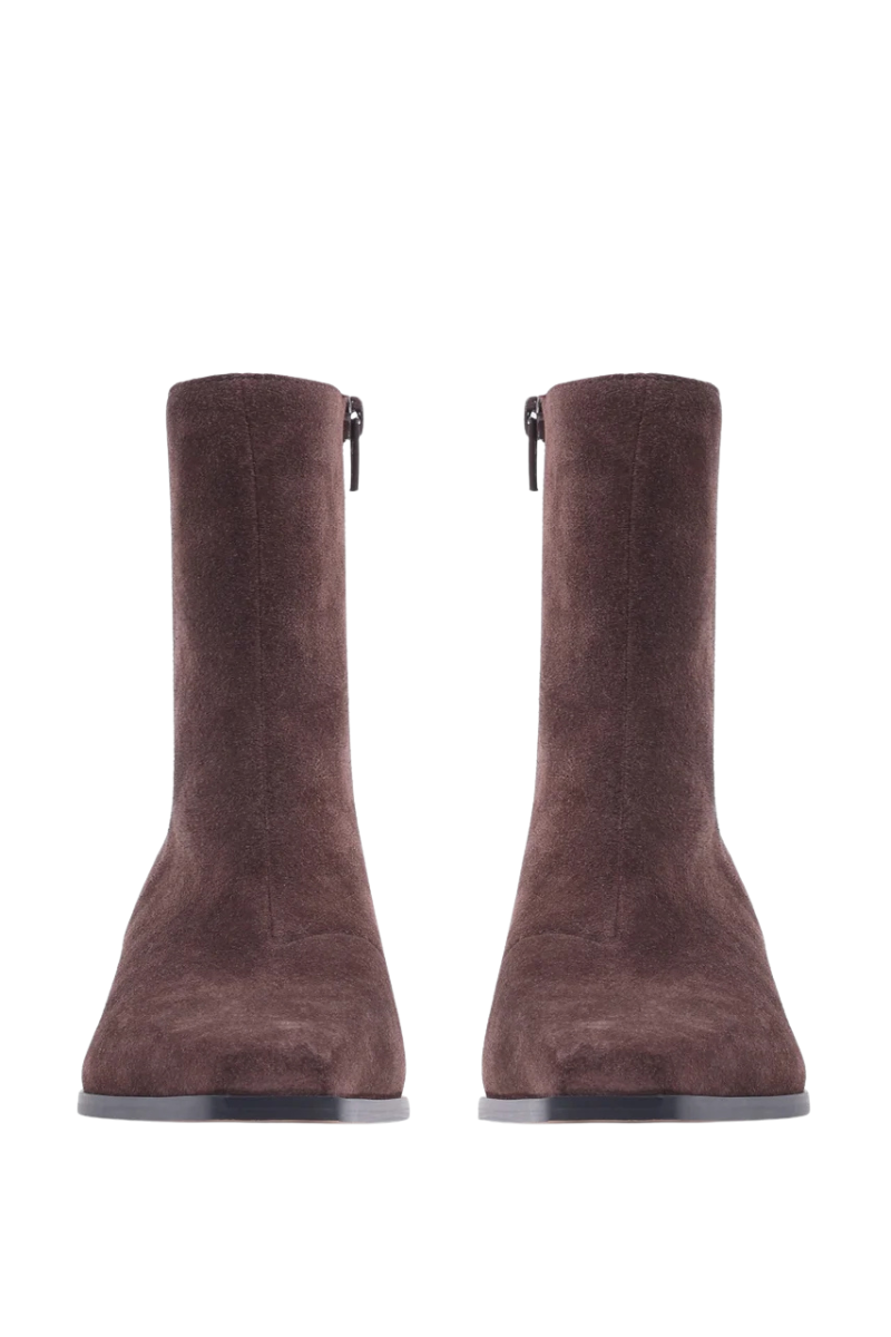 JANAY SUEDE BOOT IN BROWN