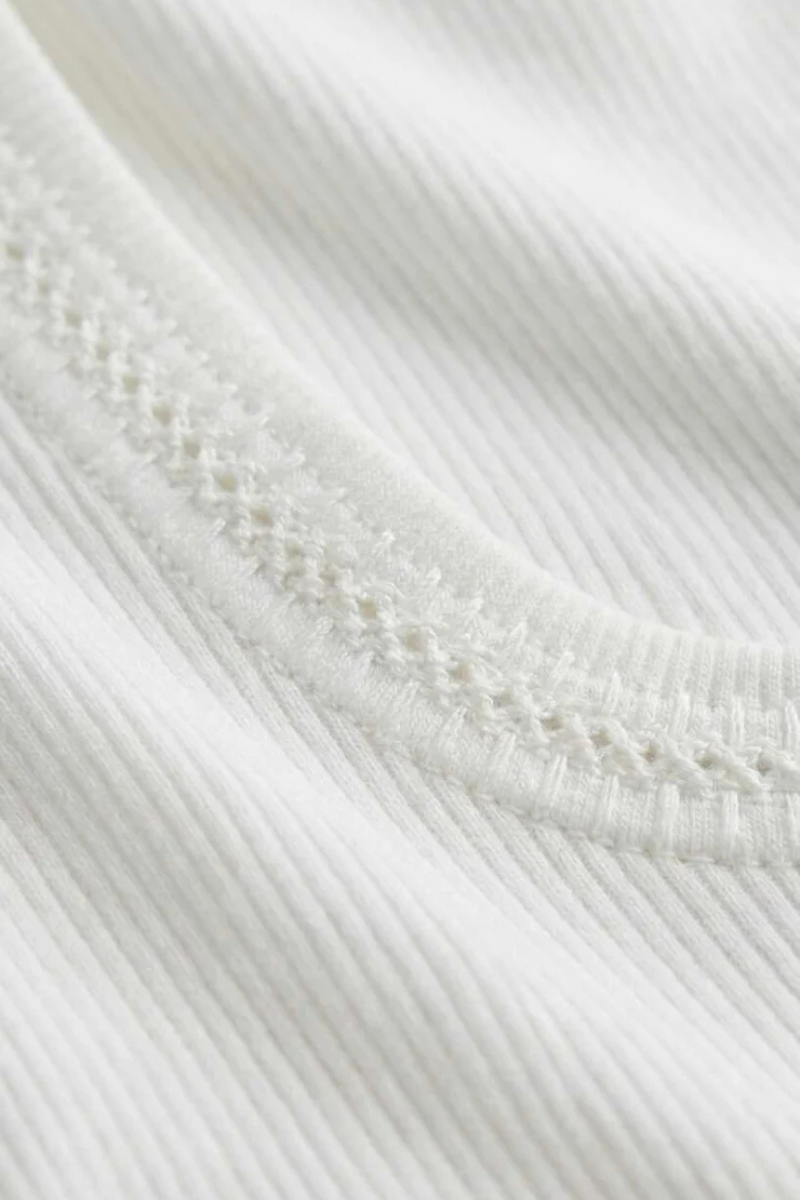 LARKIN EMBROIDERED TANK IN WHITE