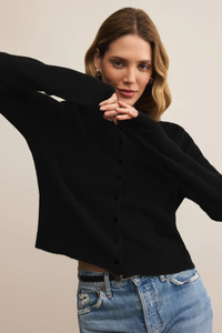 MEDINA COZY CARDIGAN-BK