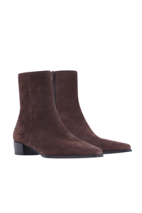 JANAY SUEDE BOOT IN BROWN