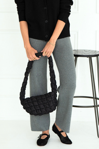 SMALL QUILTED BAG-BK