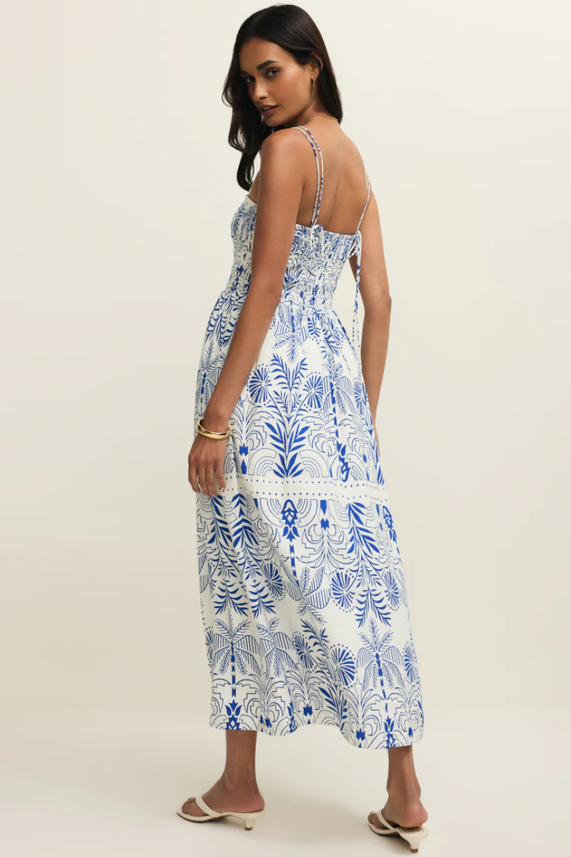 NADINE PALM MAXI DRESS