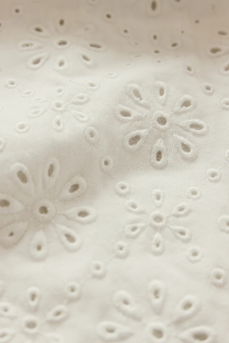 MOSAIC EYELET SWEATSHIRT