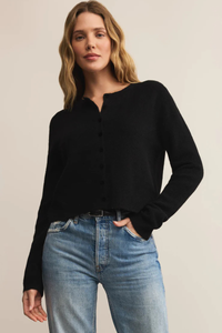 MEDINA COZY CARDIGAN-BK