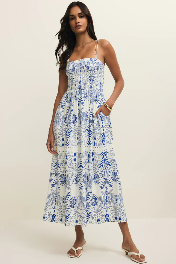 NADINE PALM MAXI DRESS