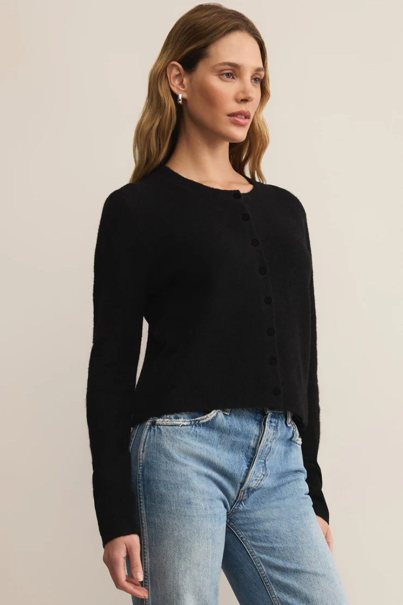 MEDINA COZY CARDIGAN-BK