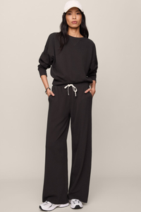 CLUBHOUSE COTTON PANT IN ASH BLACK