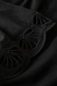CHARLENE EMBROIDERED LINEN TOP