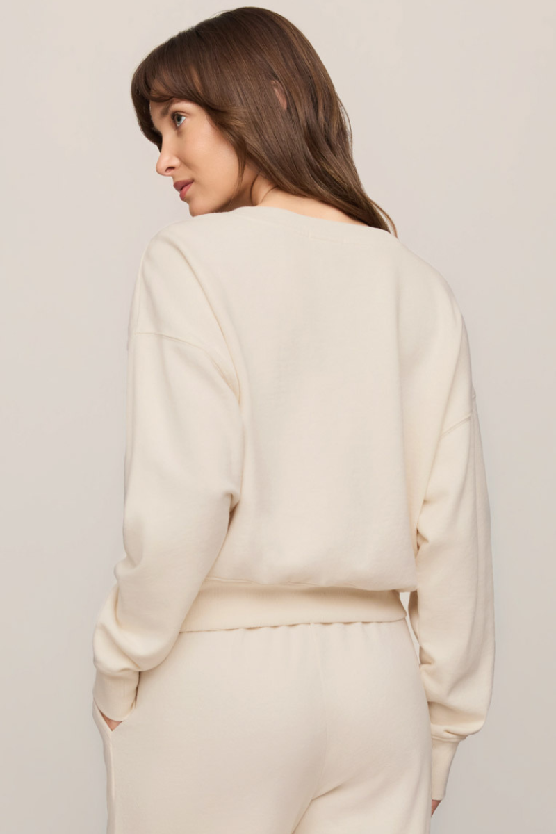 CLUBHOUSE COTTON SWEATSHIRT IN CLOUD