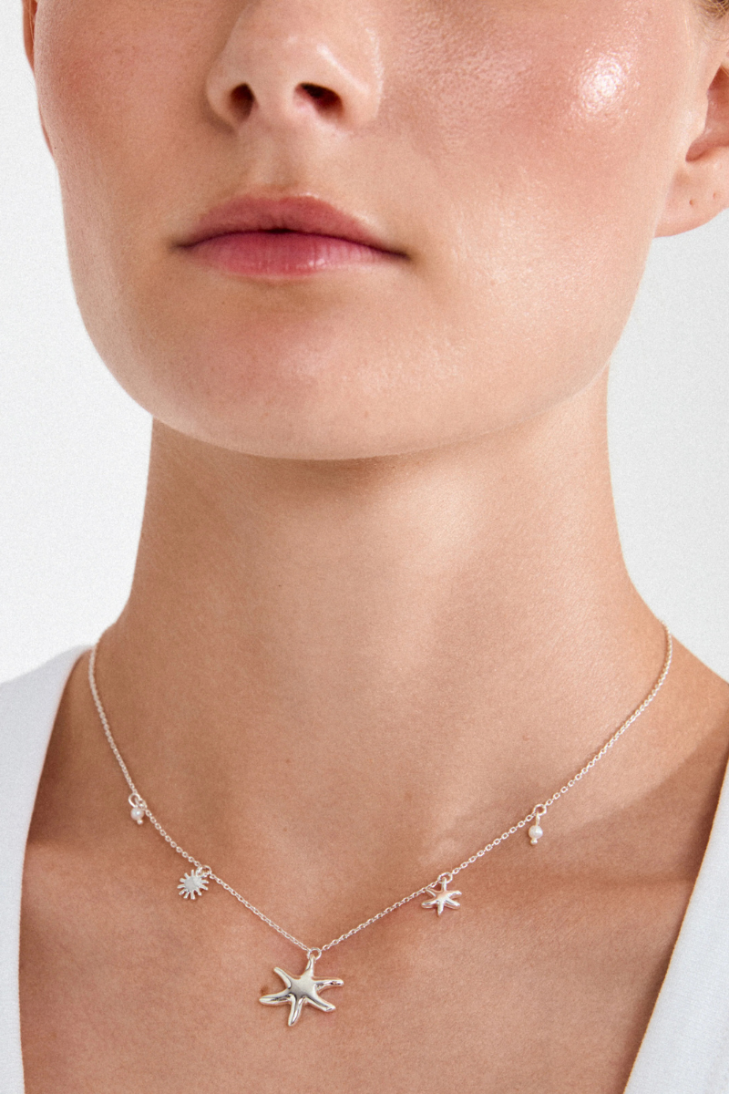 PRISM SILVER PLATED NECKLACE