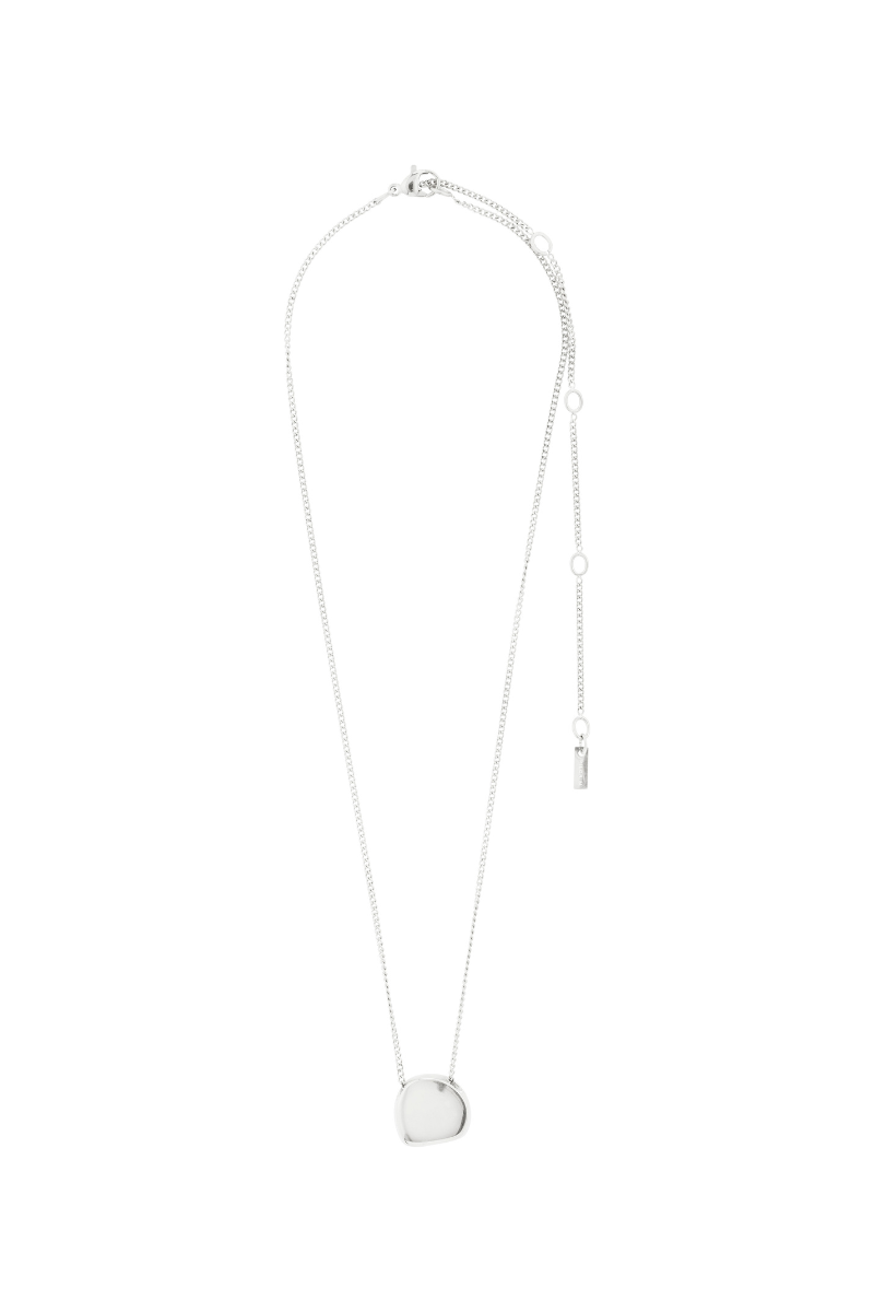 PRESENCE COIN SILVER PLATED NECKLACE