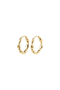 ZION SHAPED GOLD PLATED EARRINGS