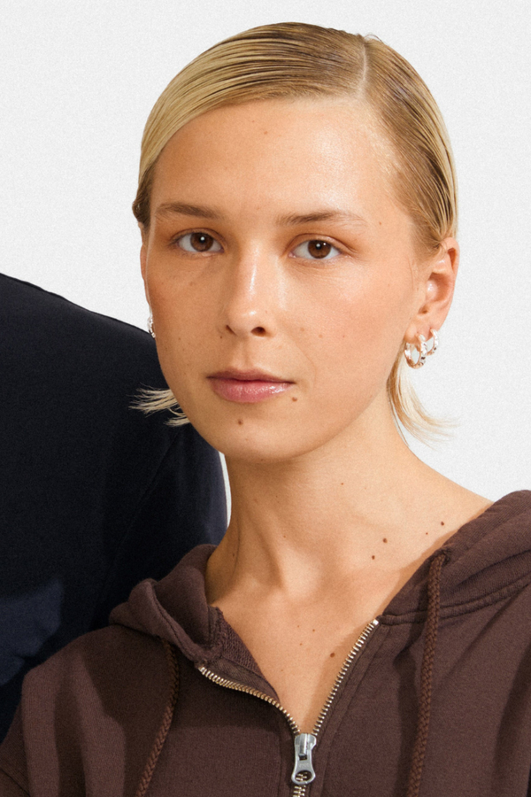 DARBY SILVER PLATED HOOP EARRING SET