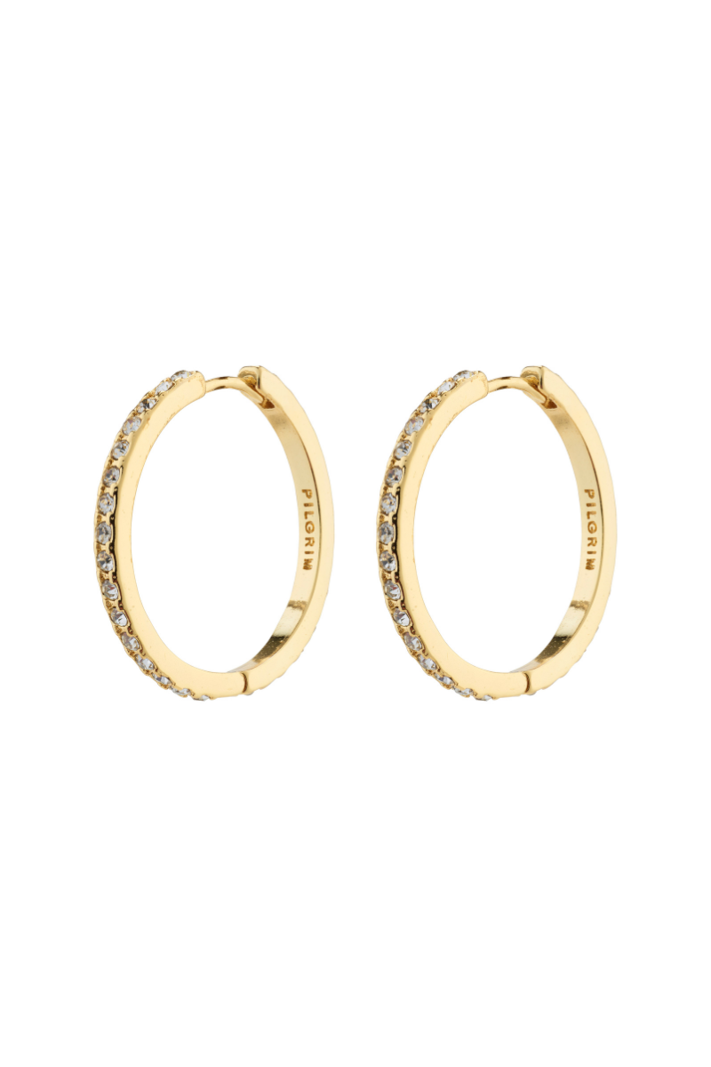 EBNA MAXI GOLD PLATED EARRINGS