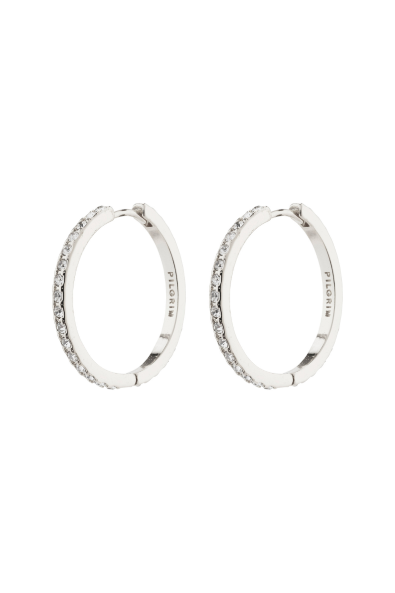 EBNA MAXI SILVER PLATED EARRINGS